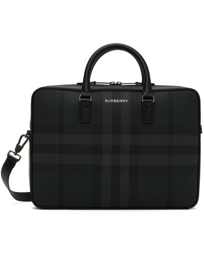 Burberry Black Slim Ainsworth Briefcase