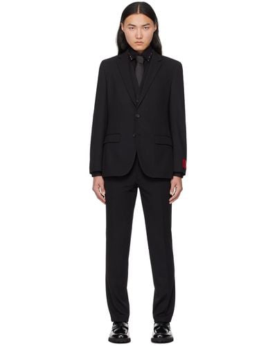 HUGO Black Three-piece Suit