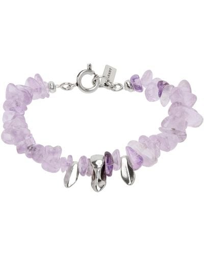 Isabel Marant Purple Pepite Bracelet - White