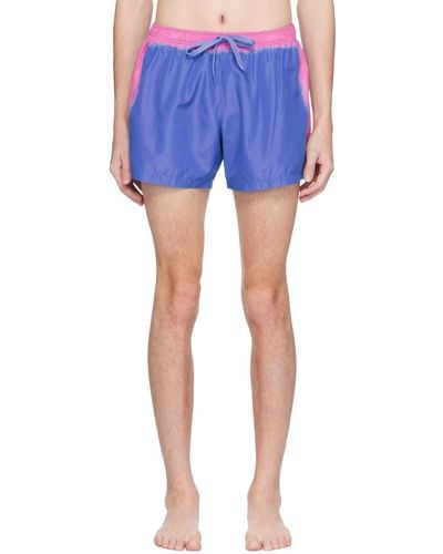 Moschino Blue Printed Swim Shorts