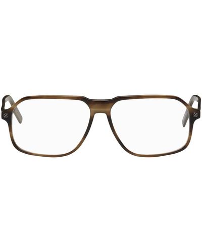 Zegna Rectangular Glasses - Black