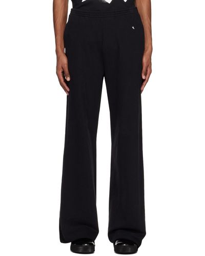 Raf Simons Embroidered Lounge Trousers - Black
