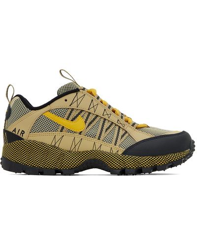 Nike Beige & Yellow Air Humara Sneakers - Black