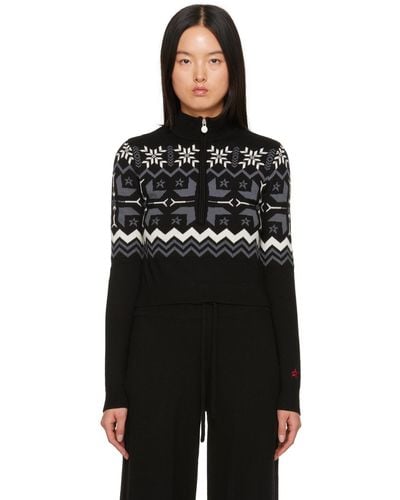 Perfect Moment Nordic Jumper - Black