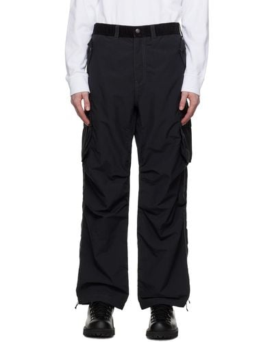 Barbour And Wander Edition Splits Cargo Trousers - Black