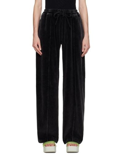 T By Alexander Wang Apple Track Trousers - Black