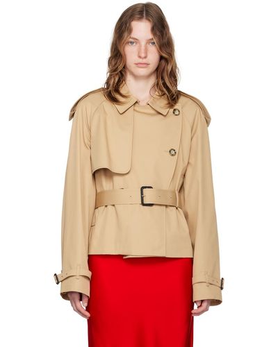 Stella McCartney Cropped Trench Coat - Red