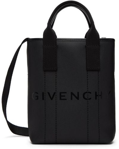 Givenchy Sac noir en canevas enduit