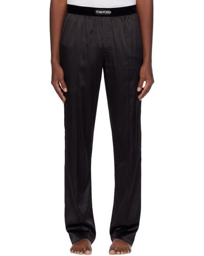 Tom Ford Pinched Seam Pyjama Trousers - Blue