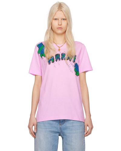 Marni T-shirt rose exclusif à ssense