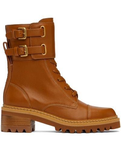 See By Chloé Tan Mallory Boots - Brown