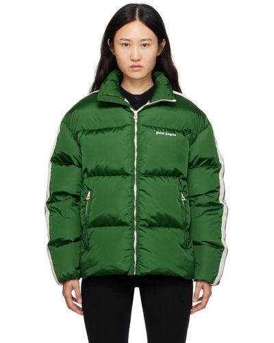 Palm Angels Track Down Jacket - Green