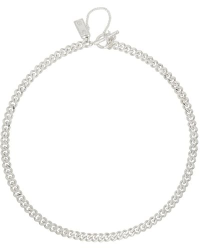 Pearls Before Swine Spliced Necklace - Metallic