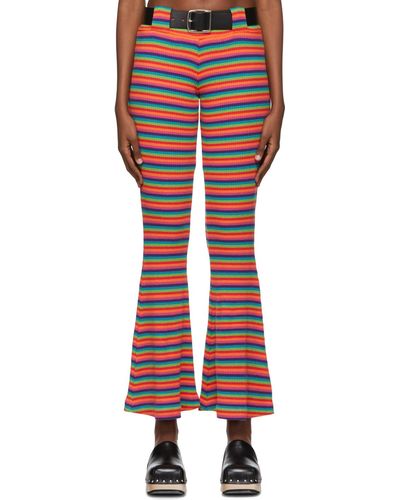 Anna Sui Pantalon de survêtement e en coton exclusif à ssense - Multicolore