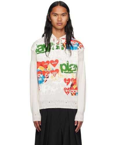 Vivienne Westwood Off-white Printed Hoodie - Black