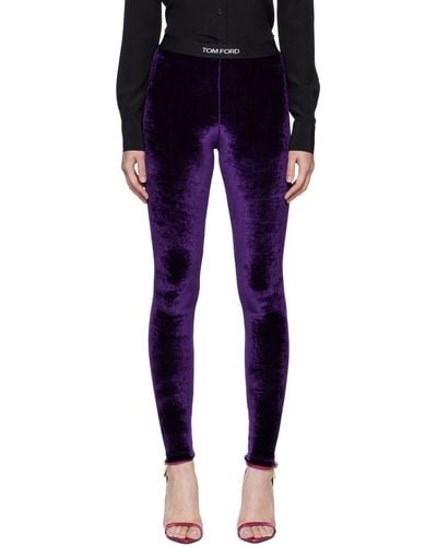 Women Black/Purple Glow TruePace Running Leggings
