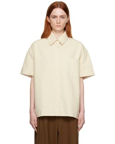 Cordera オフホワイト ボクシーフィット Tシャツ - ナチュラル