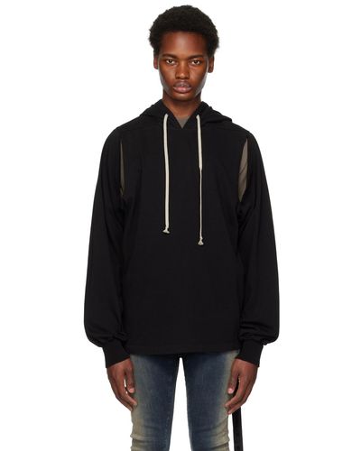 Rick Owens Black Jumbo Hoodie