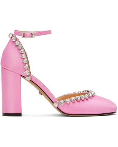 Mach & Mach Machmach Audrey Crystal 95 Heels - Pink