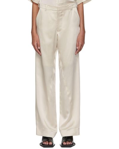 Bianca Saunders Pantalon benz blanc cassé - Multicolore