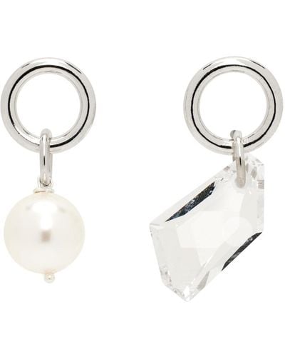 Justine Clenquet Laura Earrings - White