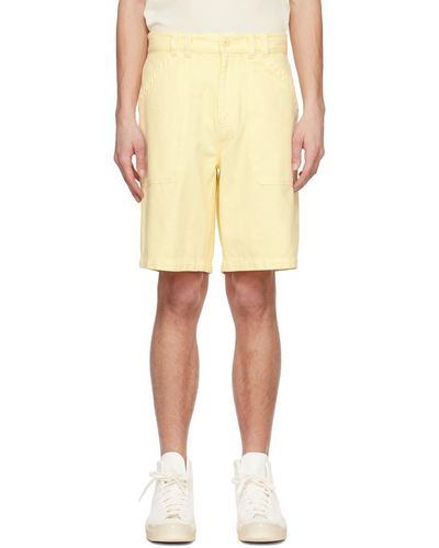 A.P.C. Parker Denim Shorts - Yellow