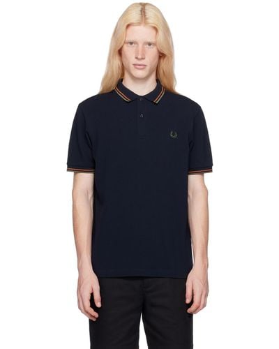 Fred Perry F Perry ネイビー The F Perry ポロシャツ - ブルー