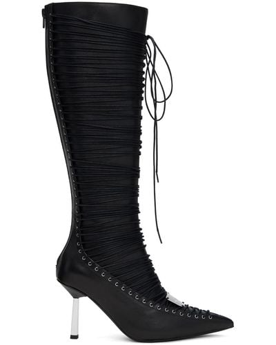 MISBHV High Heel Anastazja Knee Boots - Black