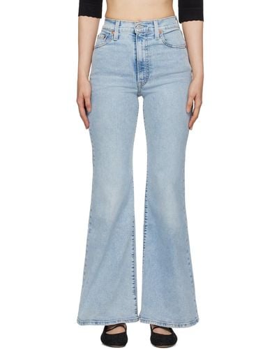 Levi's Blue Ribcage Bell Jeans