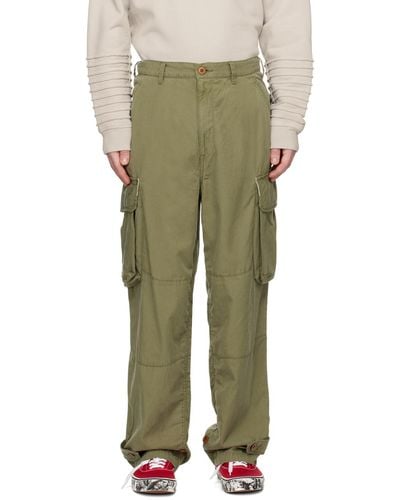 Undercoverism Button Tab Cargo Pants - Green