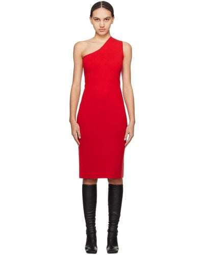 Sportmax Red Palma Midi Dress