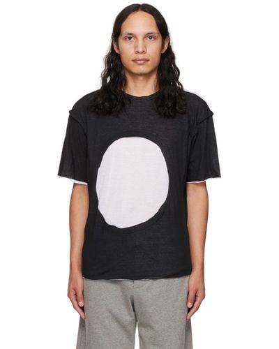 Edward Cuming Ssense Exclusive Circle Window T-shirt - Black