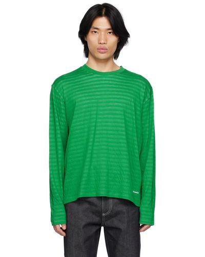 Sunnei Reversible Long Sleeve T-shirt - Green