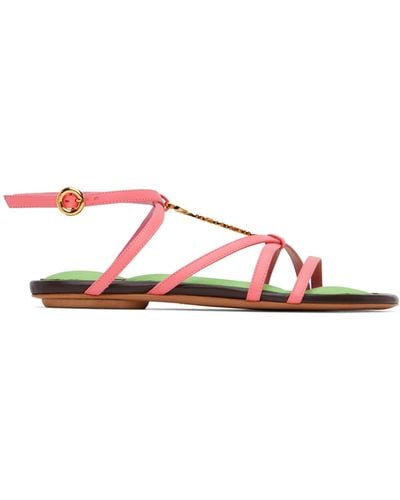 Jacquemus Pralu Flat Sandals - Pink