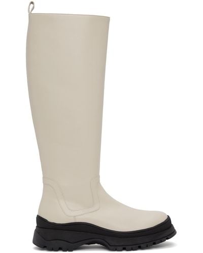 STAUD Off- Bow Tall Boots - Multicolor