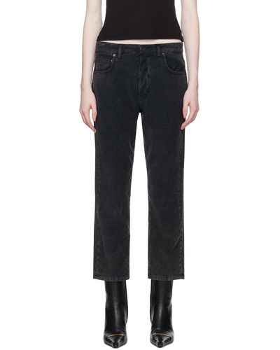 6397 Washed Trousers - Black