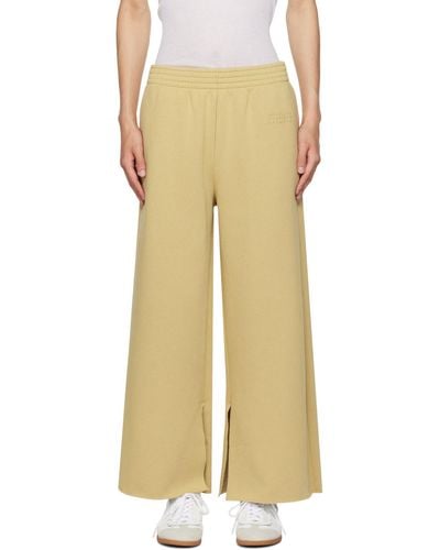 MM6 by Maison Martin Margiela Tan Vented Joggers - Natural