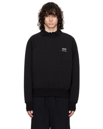 Ami Paris Bonded Sweatshirt - Black