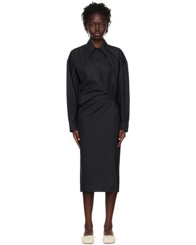 Lemaire ツイスト ミディアムドレス - ブラック