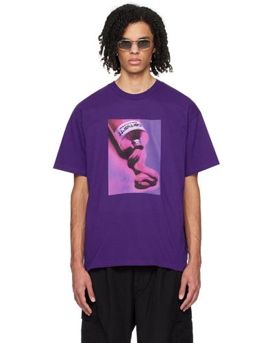 Carhartt T-shirt mauve à image à logo - Violet