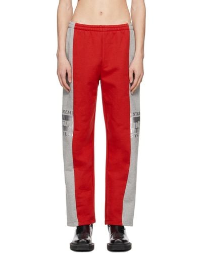 VTMNTS 'extreme System' Lounge Trousers - Red