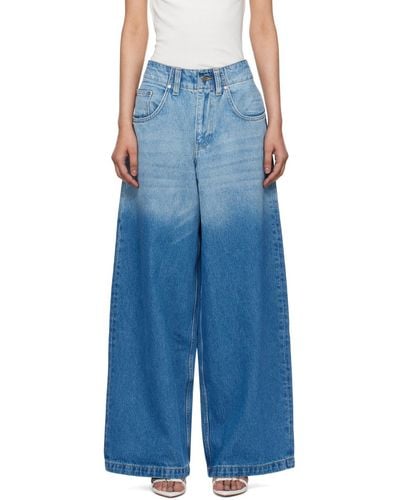 Dion Lee Faded Jeans - Blue