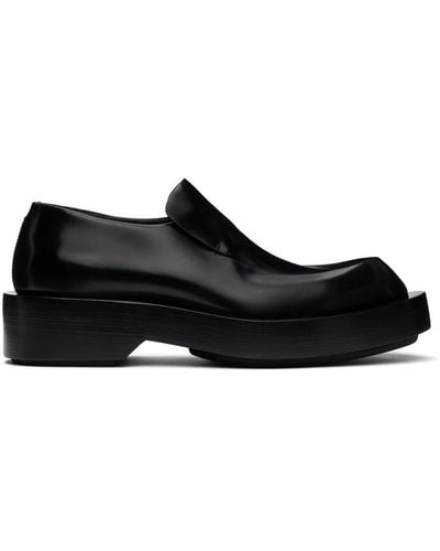 Jil Sander Leather Loafers - Black