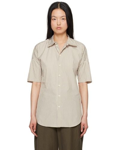 Lemaire Off- Stripe Shirt - Multicolor