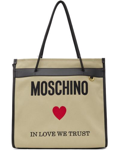 Moschino Cabas à broderies - Multicolore