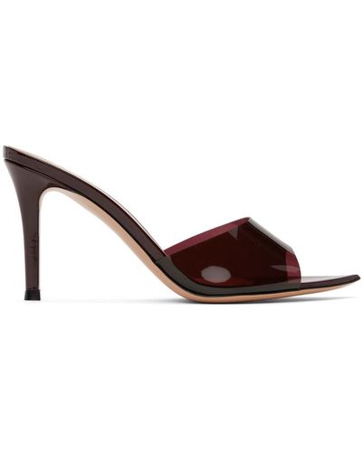 Gianvito Rossi Red Elle 85 Heeled Sandals - Black