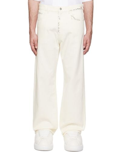 Marni Embroidered Jeans - White