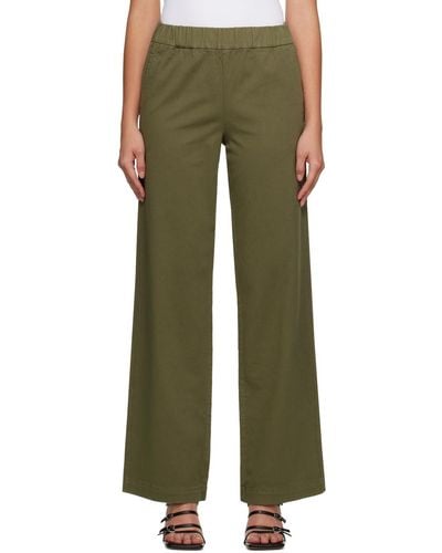 Anine Bing Khaki Koa Trousers - Green