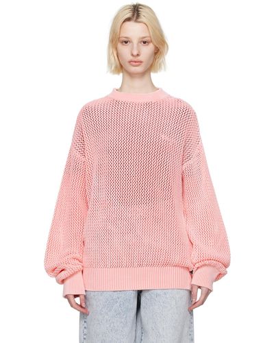 MSGM Orange Overdyed Sweater - Pink