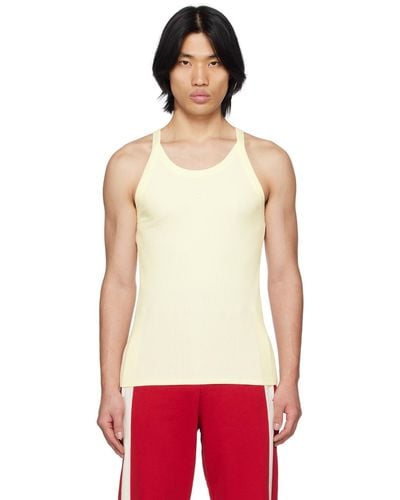 Wales Bonner Off-white Groove Tank Top - Red